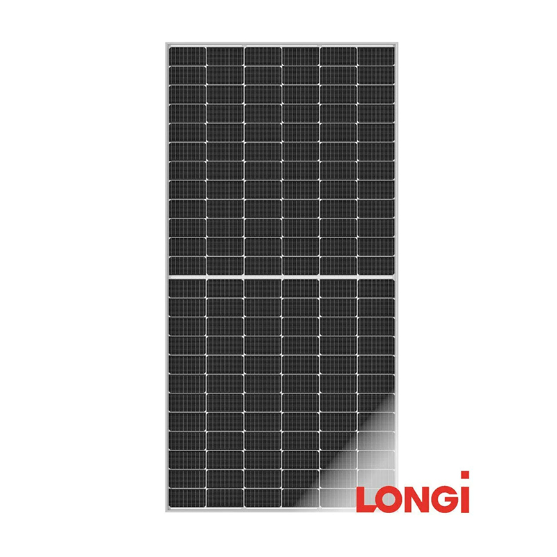 LONGi-LR5-72HTH-565W แผงโซลาร์เซลล์เฟรมสีเงิน